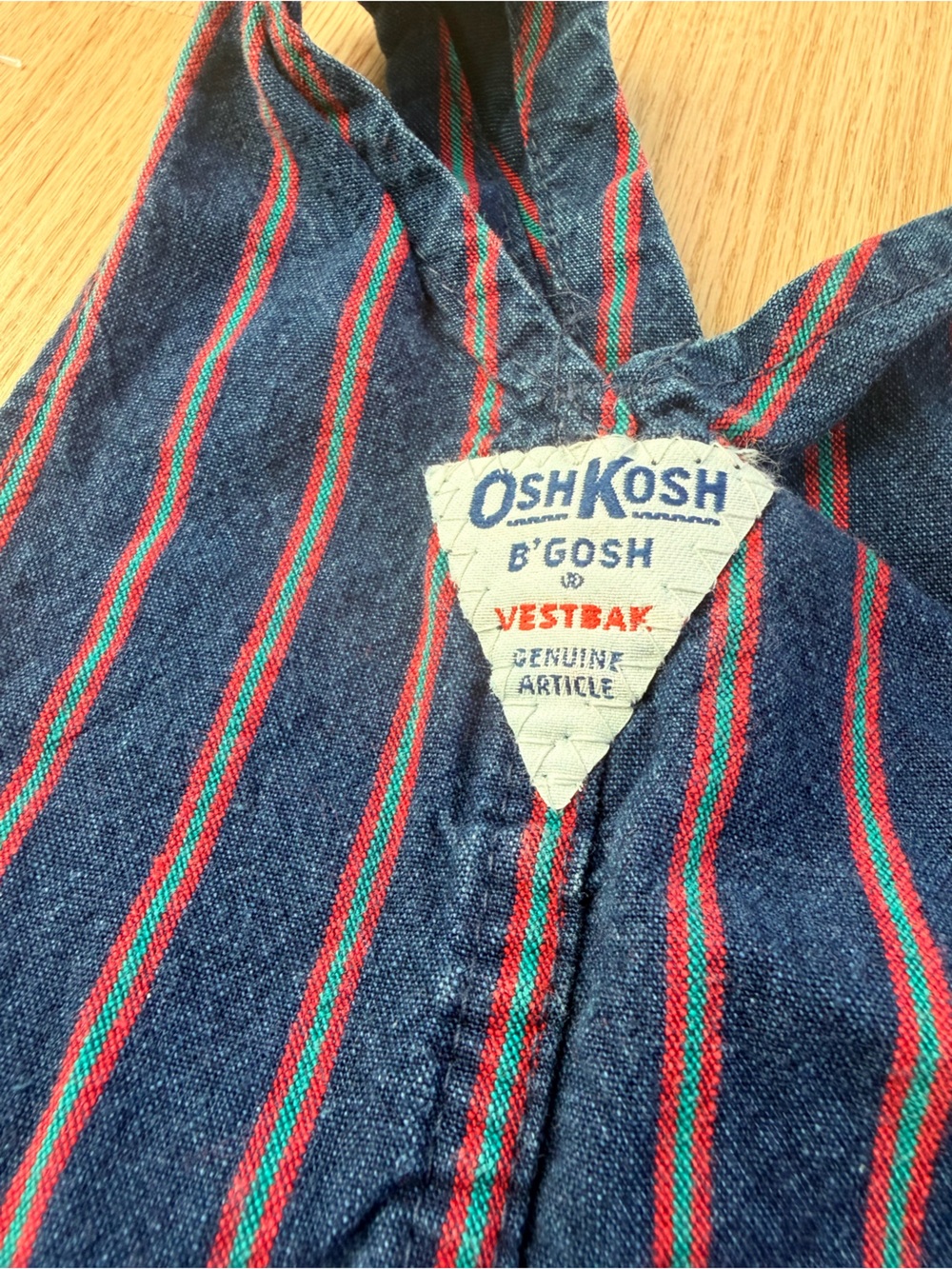Vintage OshKosh B’Gosh Floral Corduroy Jumper Dress Size 4 Made in USA - Picture 6 of 6